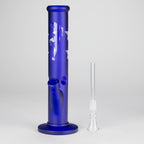 10" Straight Tube Water Pipe with Star Pattern | Durable Glass – Assorted Colors
