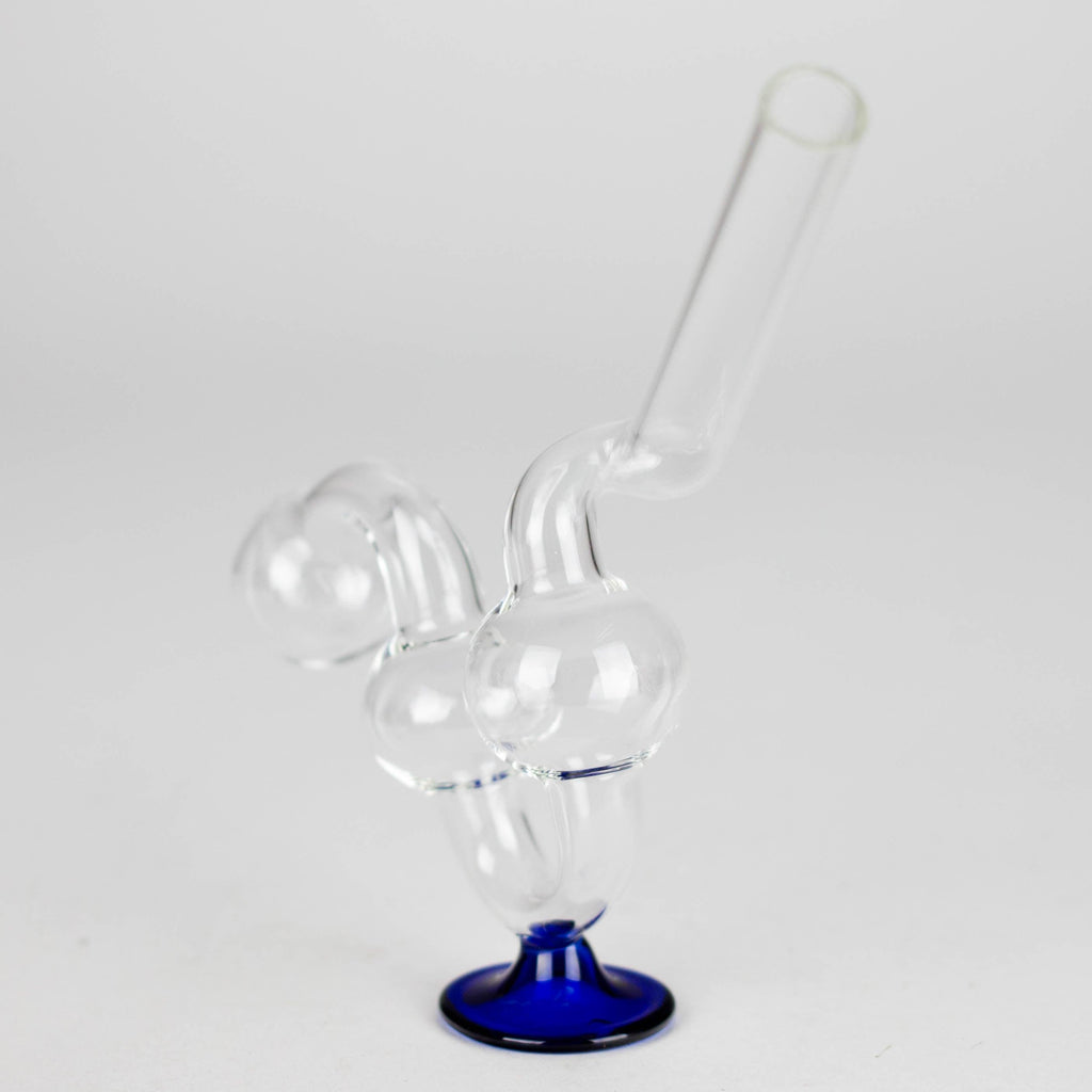 6" Stand Oil Burner Pipe – 2-Pack | Durable Glass, Assorted Colors