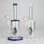 10" Glass Water Pipe with Fish Water Diffuser – Assorted Colors