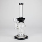 10" Glass Water Pipe with Showerhead Diffuser – Assorted Colors