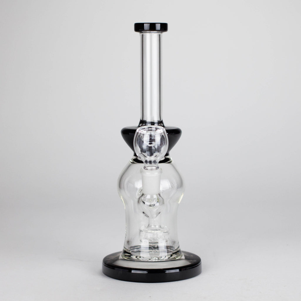 10" Glass Water Pipe with Showerhead Diffuser – Assorted Colors