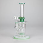 8" Glass Water Pipe with Showerhead Diffuser – Assorted Colors