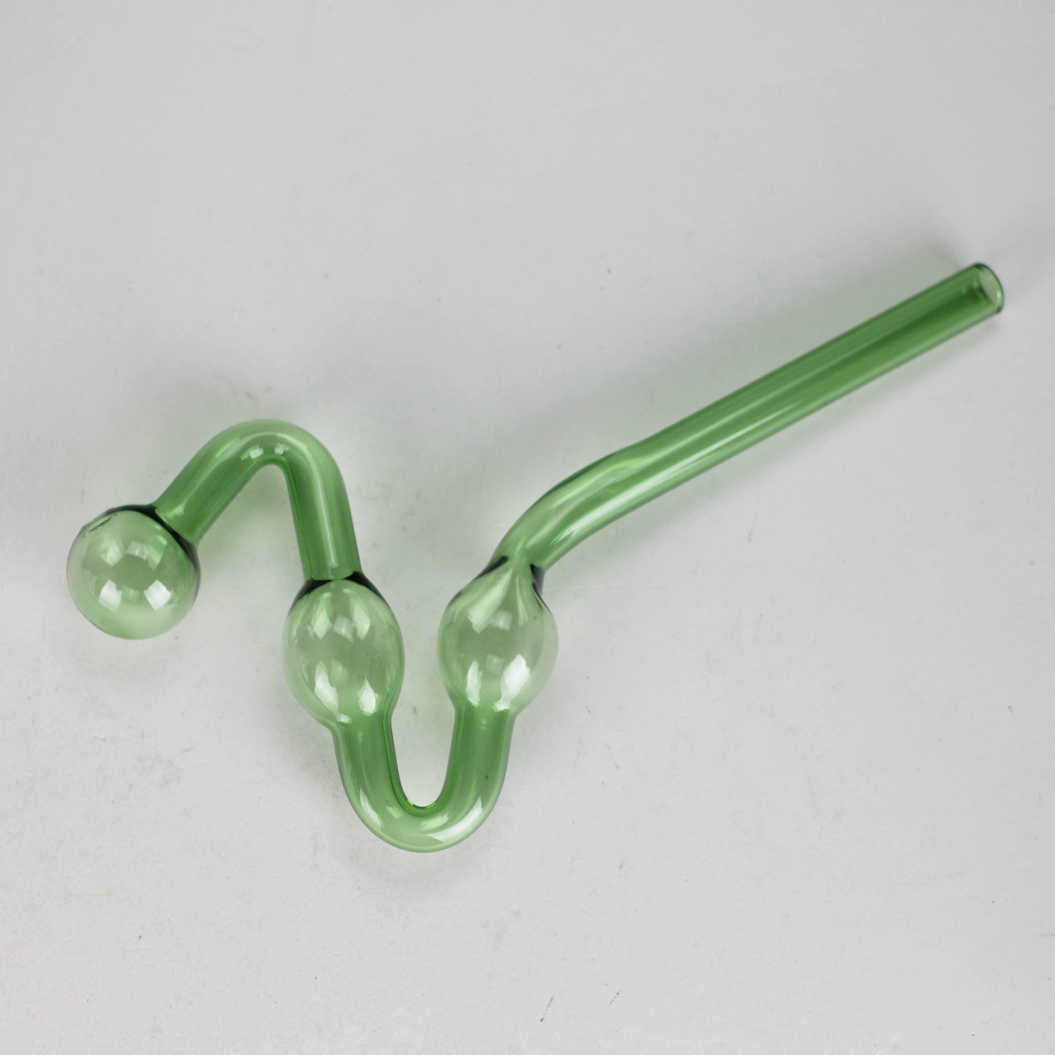 8" Oil Burner Color Tube Pipe – 2-Pack | Durable Glass, Assorted Colors Main image