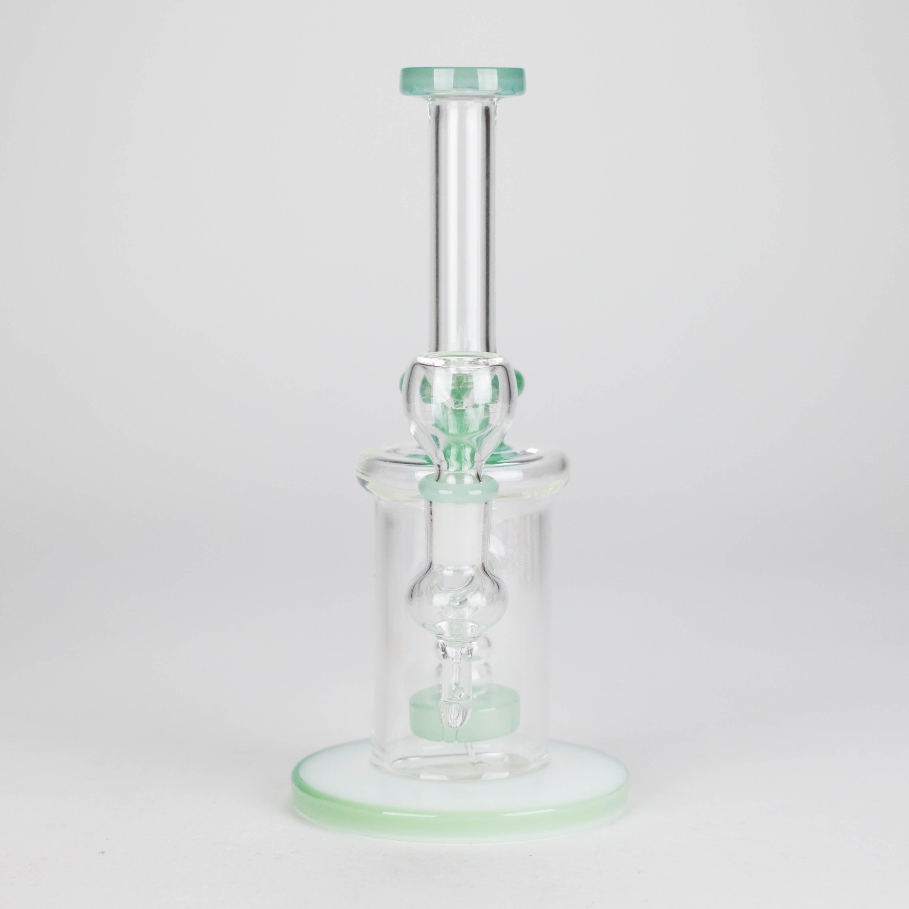 8" Glass Water Pipe with Showerhead Diffuser – Assorted Colors