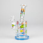 7" Magic Mushroom Glass Bong with Perc – Glow-in-the-Dark