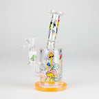 7" Magic Mushroom Glass Bong with Perc – Glow-in-the-Dark