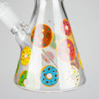 10" Glass Beaker Bong with Donut Design