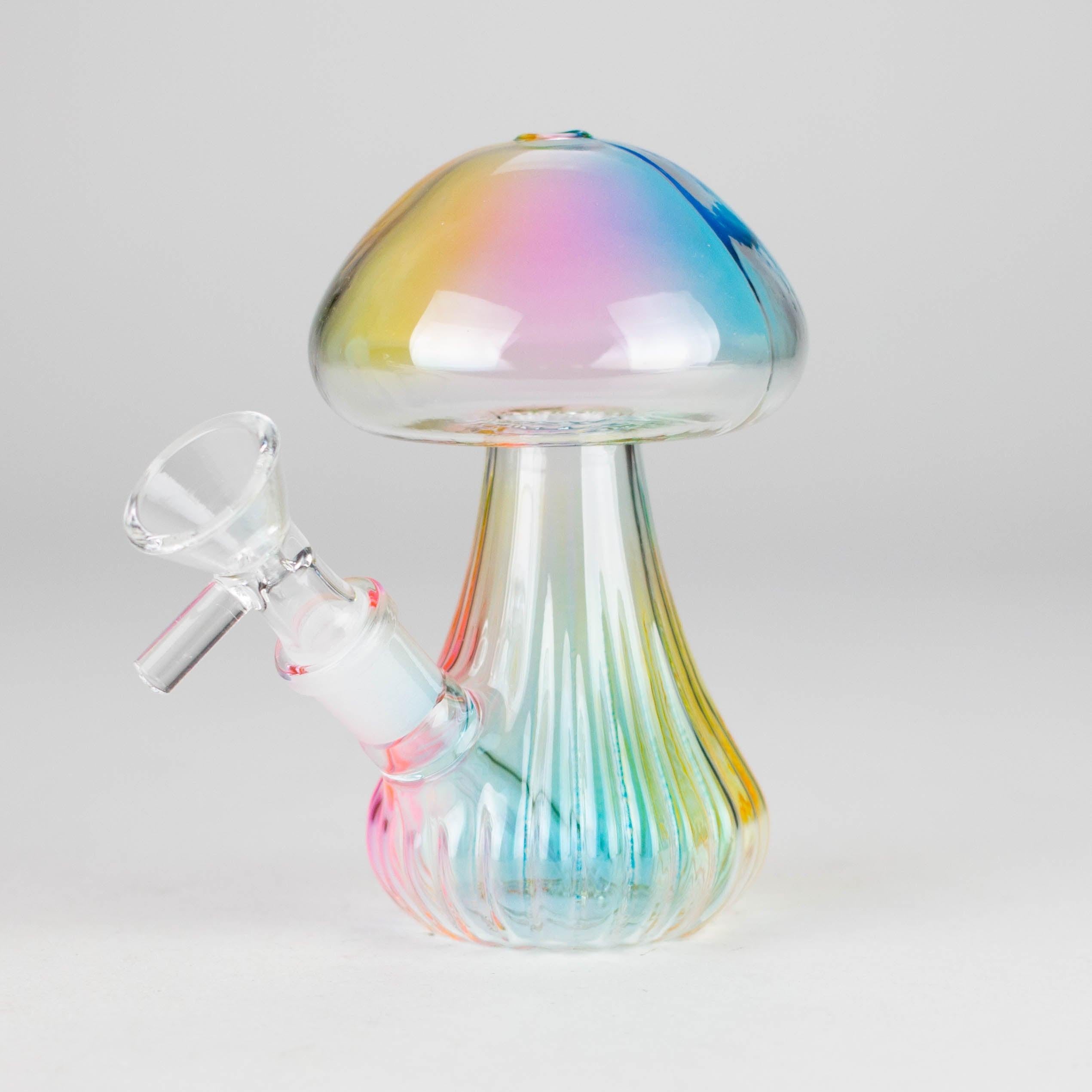 5" Magic Mushroom Glass Bong – Compact & Whimsical Design