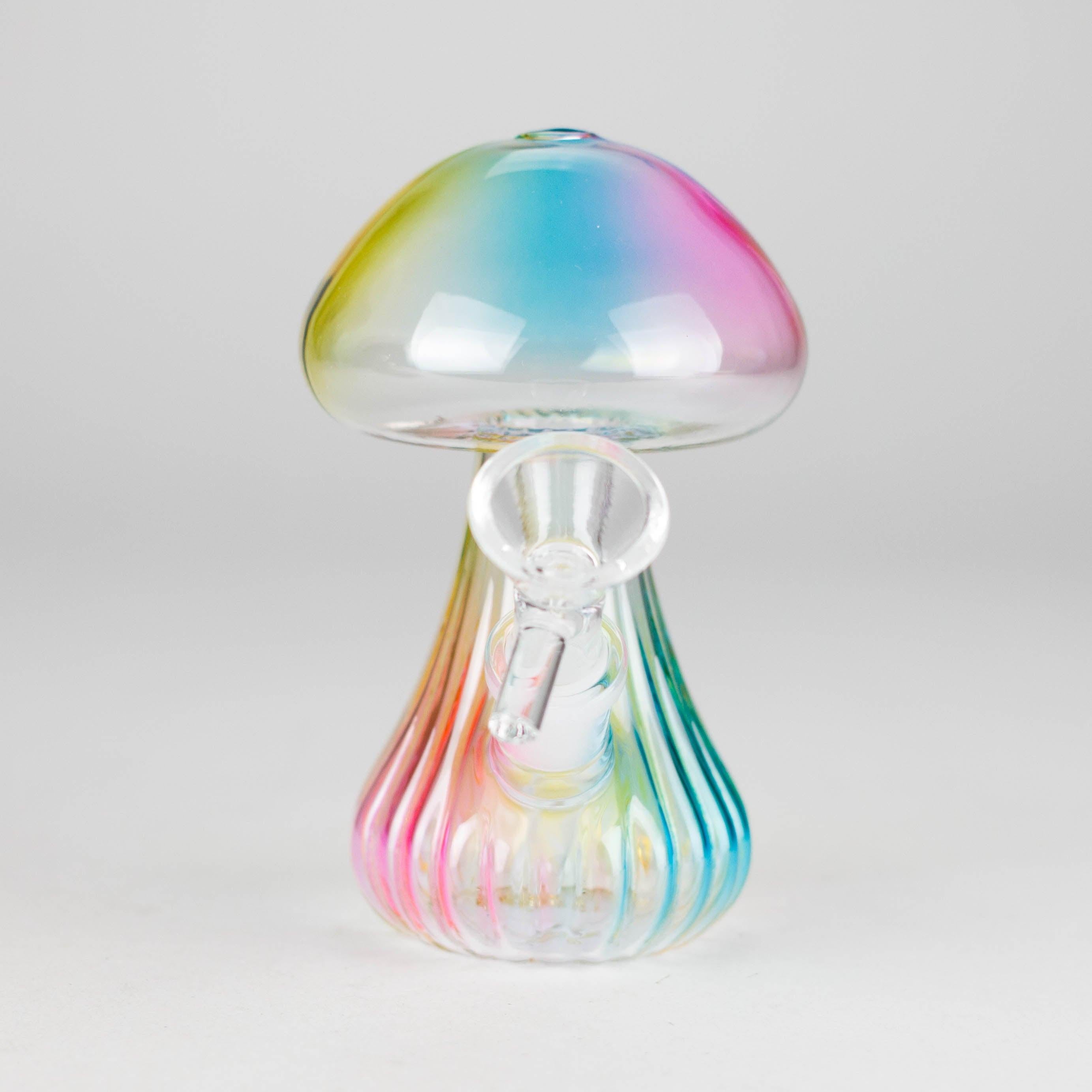 5" Magic Mushroom Glass Bong – Compact & Whimsical Design