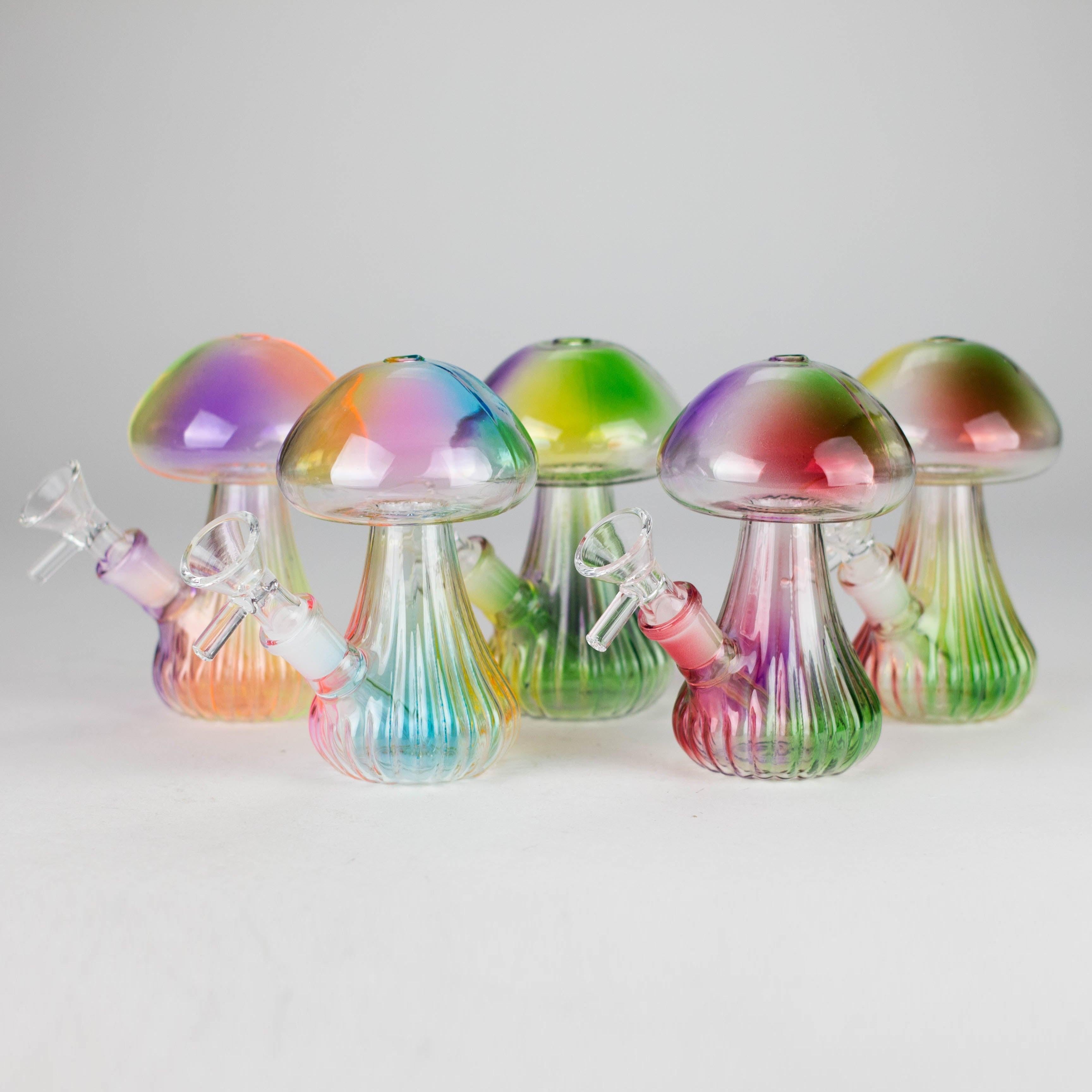 5" Magic Mushroom Glass Bong – Compact & Whimsical Design Main image