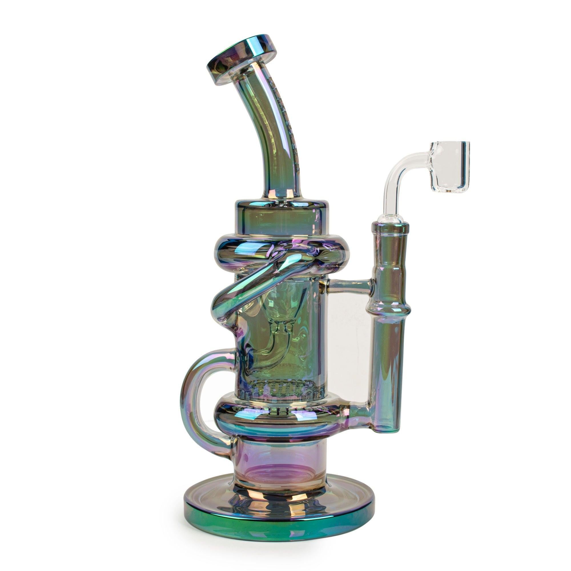 Red Eye Tek® | 9.5" Tall Metallic Terminator Finish Glitch Klein Recycler Rig Secondary image