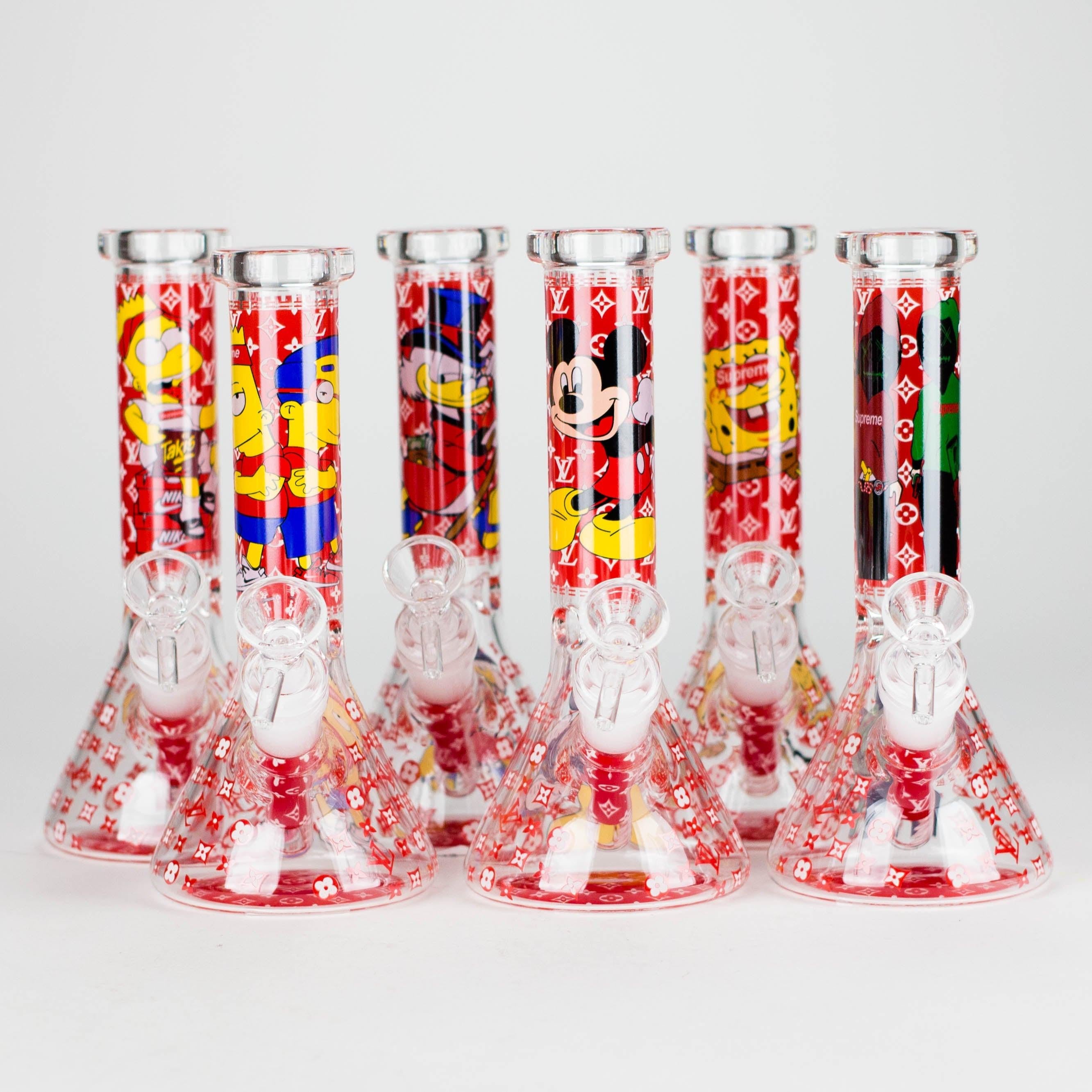 7.5" Glow-in-the-Dark Cartoon Beaker Bong – [PIP879] Main image