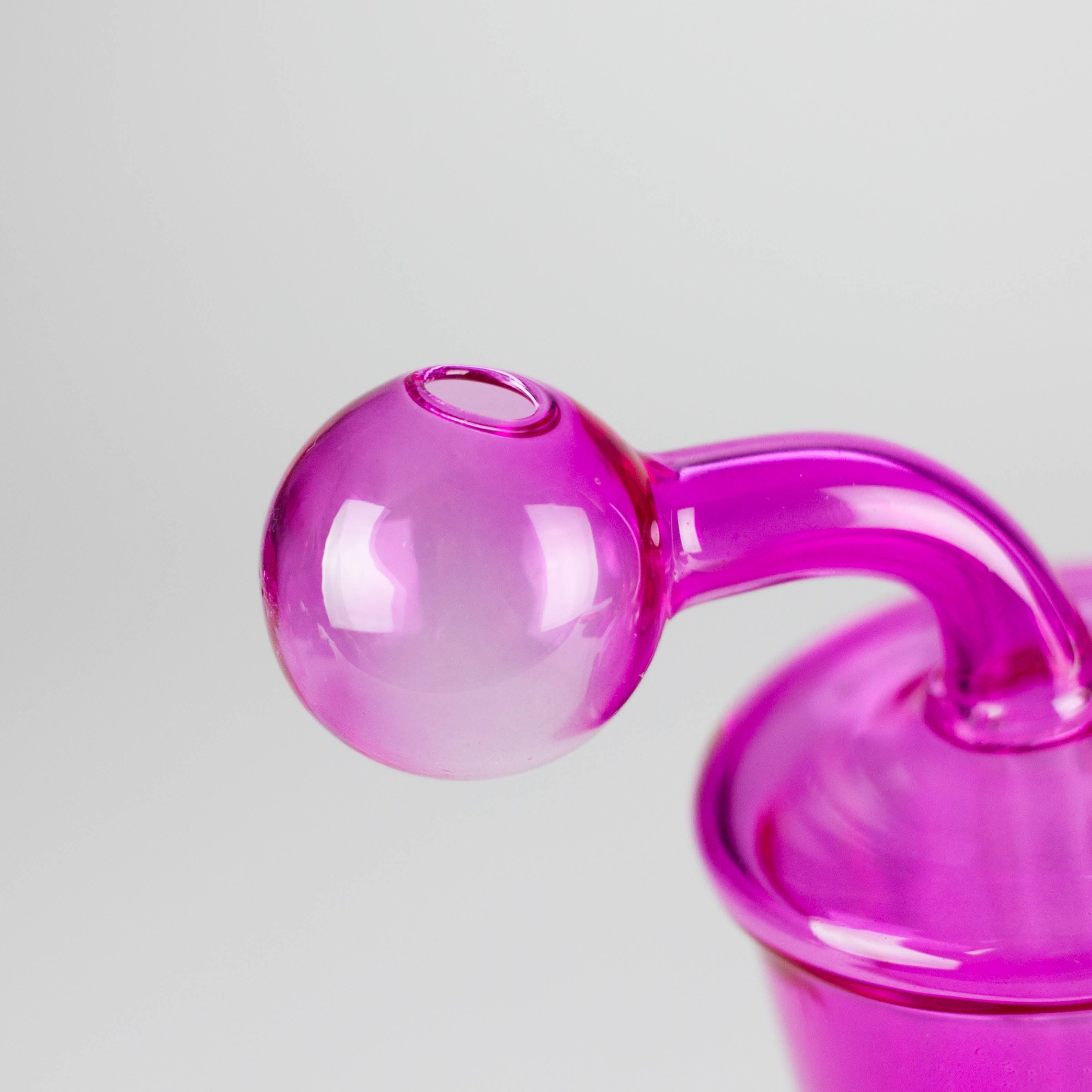 5" Coffee Cup Oil Bong – Neon Galactic Glow Design [PIP668]