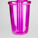 5" Coffee Cup Oil Bong – Neon Galactic Glow Design [PIP668]