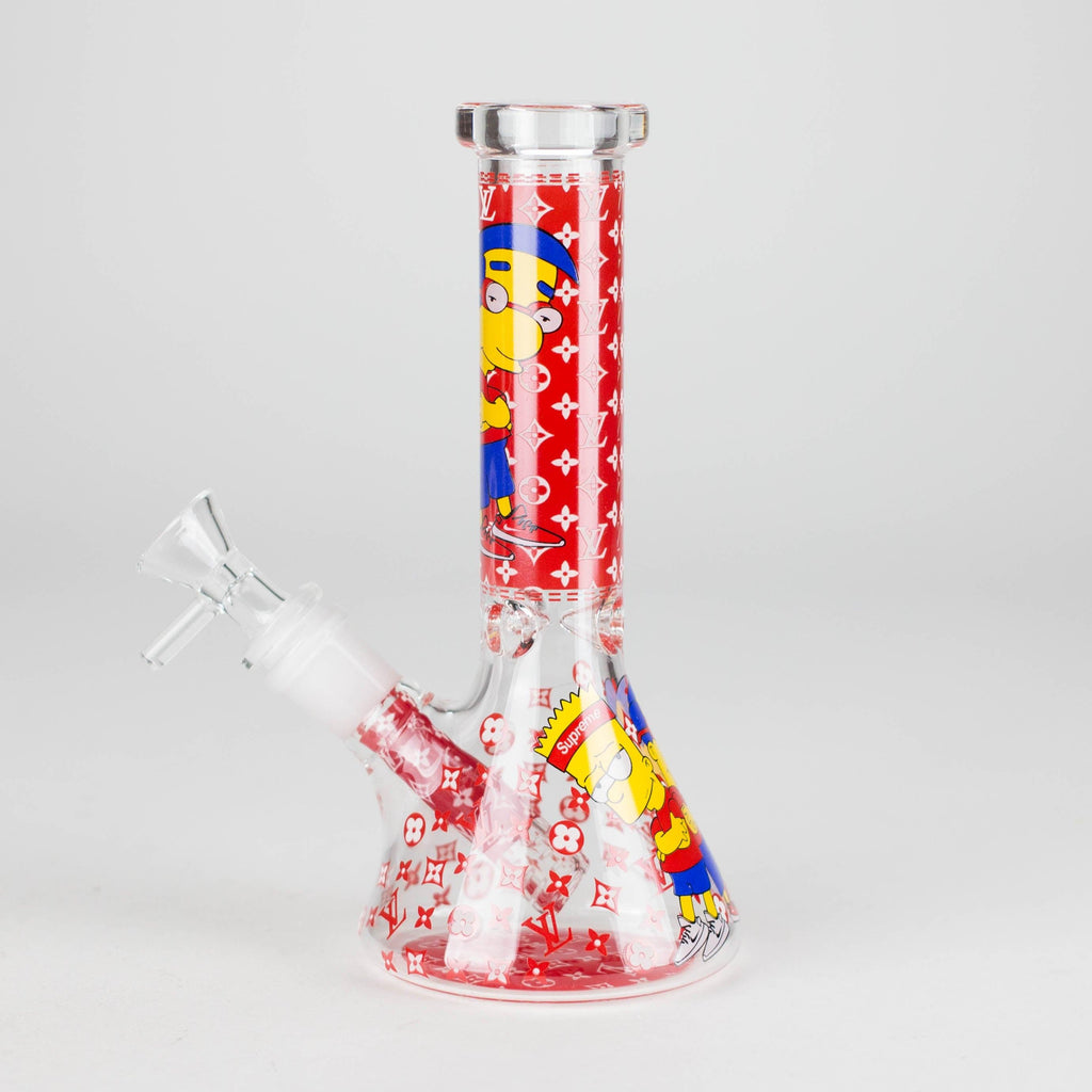 7.5" Glow-in-the-Dark Cartoon Beaker Bong – [PIP879]