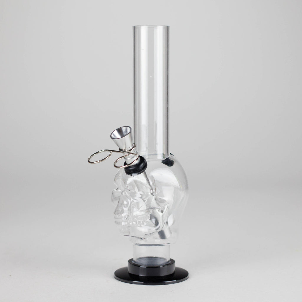 Acrylic 8" Skull Shape Water Pipe – [PIP2847]