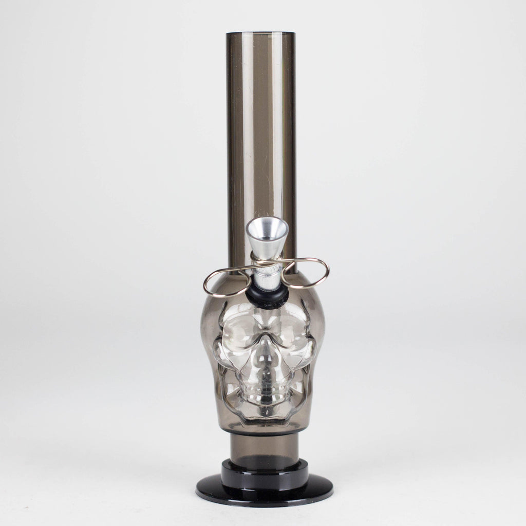 Acrylic 8" Skull Shape Water Pipe – [PIP2847]