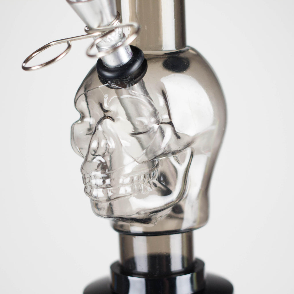 Acrylic 8" Skull Shape Water Pipe – [PIP2847]