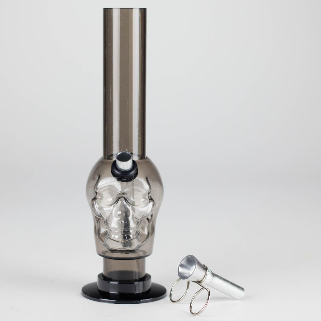 Acrylic 8" Skull Shape Water Pipe – [PIP2847]