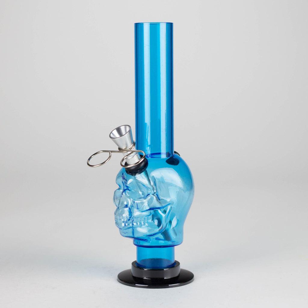 Acrylic 8" Skull Shape Water Pipe – [PIP2847]