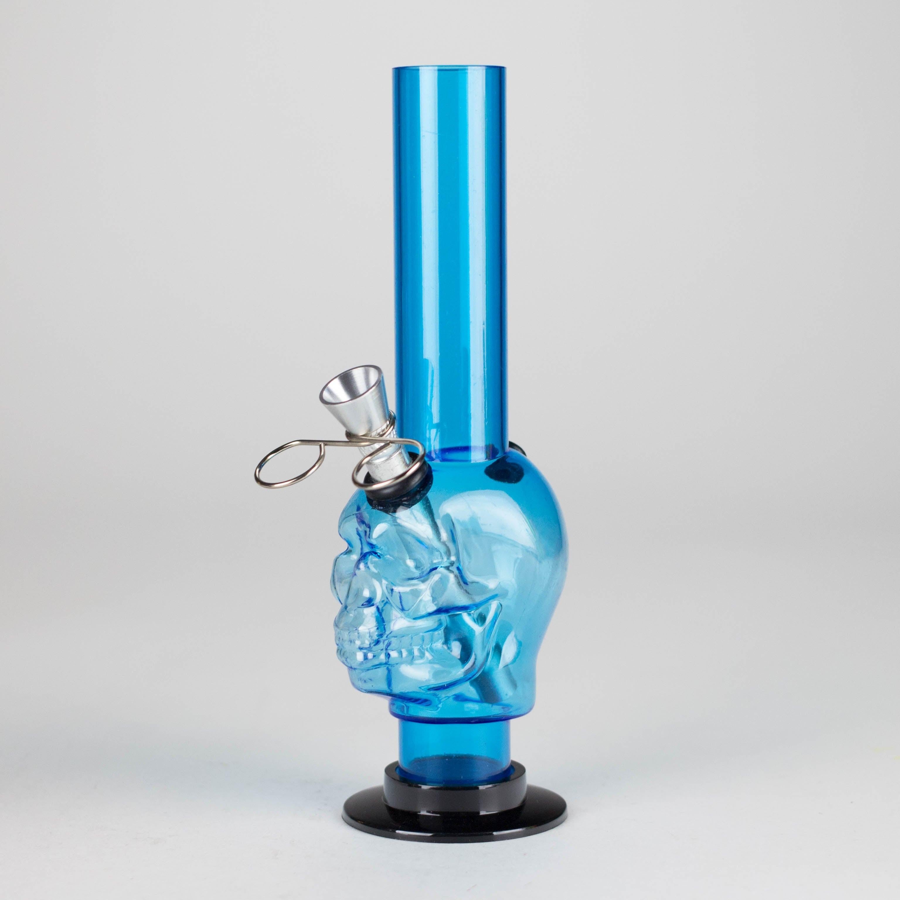 Acrylic 8" Skull Shape Water Pipe – [PIP2847]