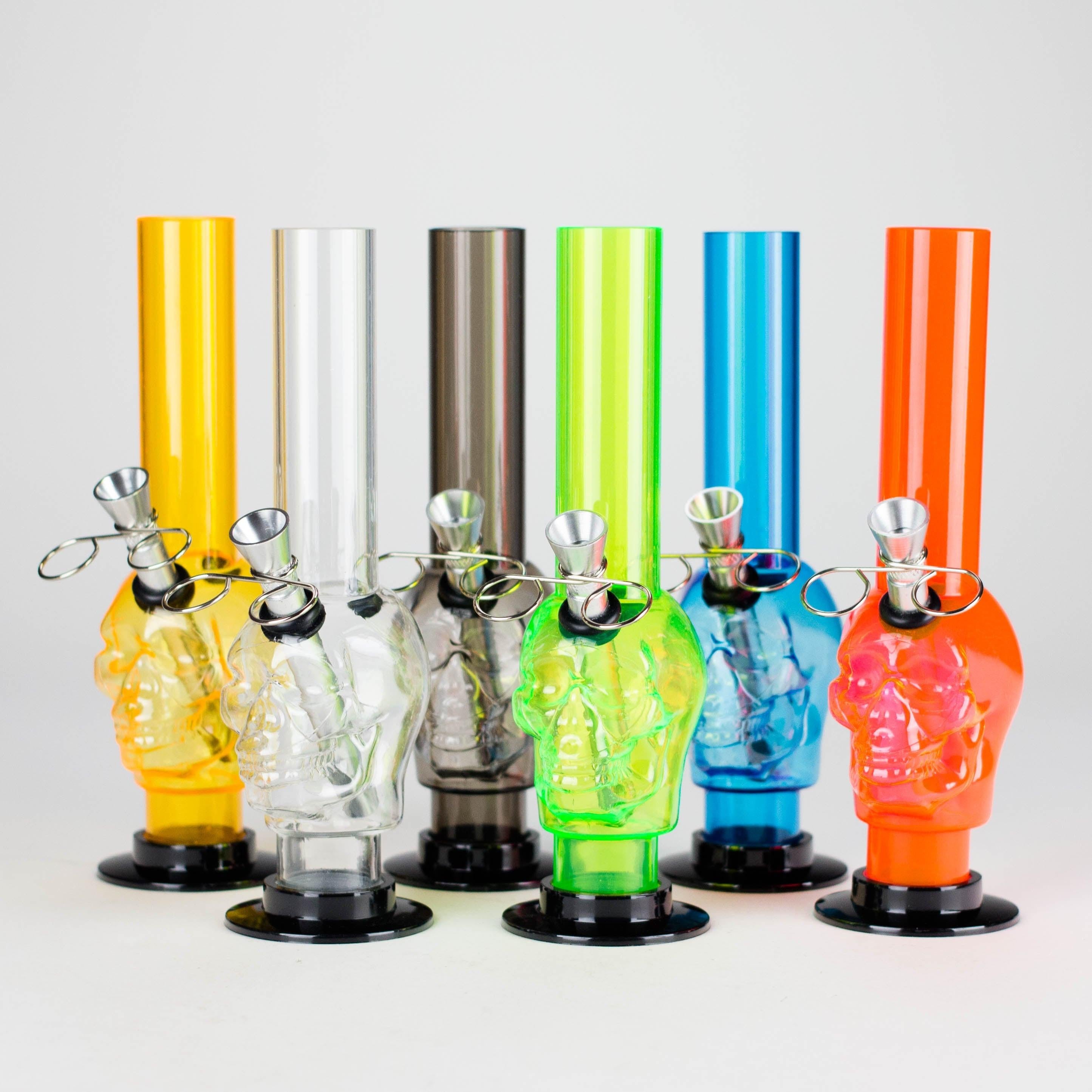 Acrylic 8" Skull Shape Water Pipe – [PIP2847] Main image