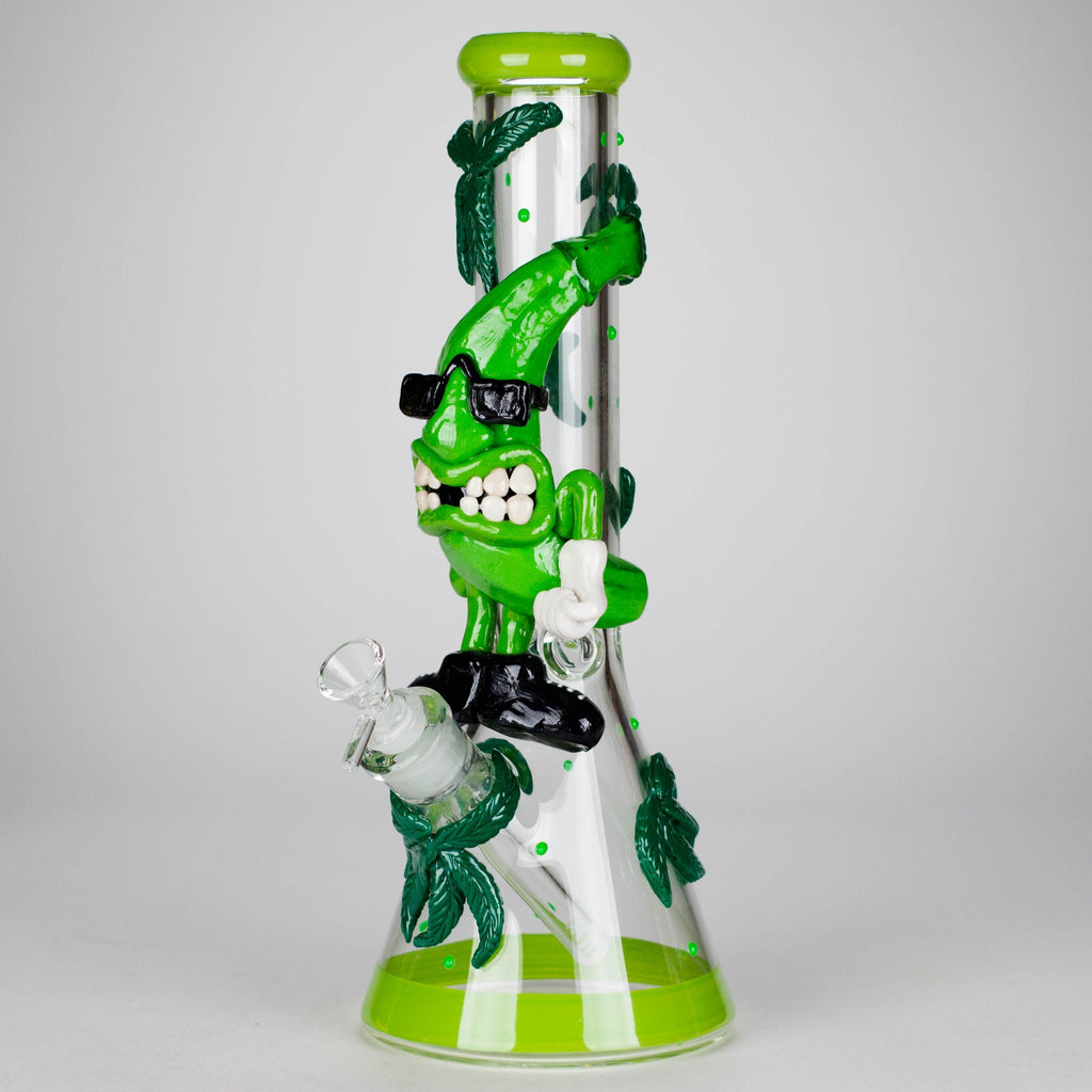 13" Bananabudz Glow in the dark Glass Bong