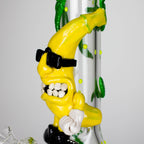 13" Bananabudz Glow in the dark Glass Bong