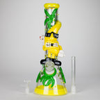 13" Bananabudz Glow in the dark Glass Bong