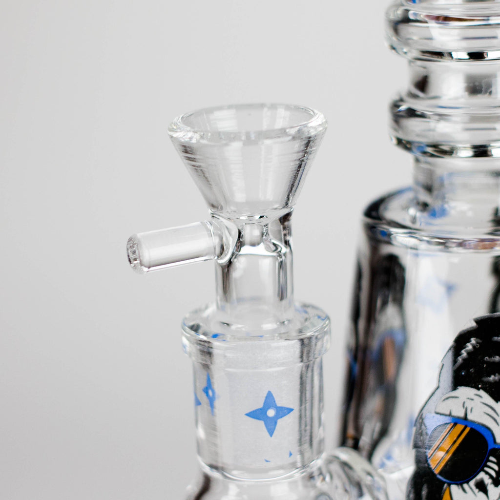 6.5" Gorillux Glow in the dark Glass Bong