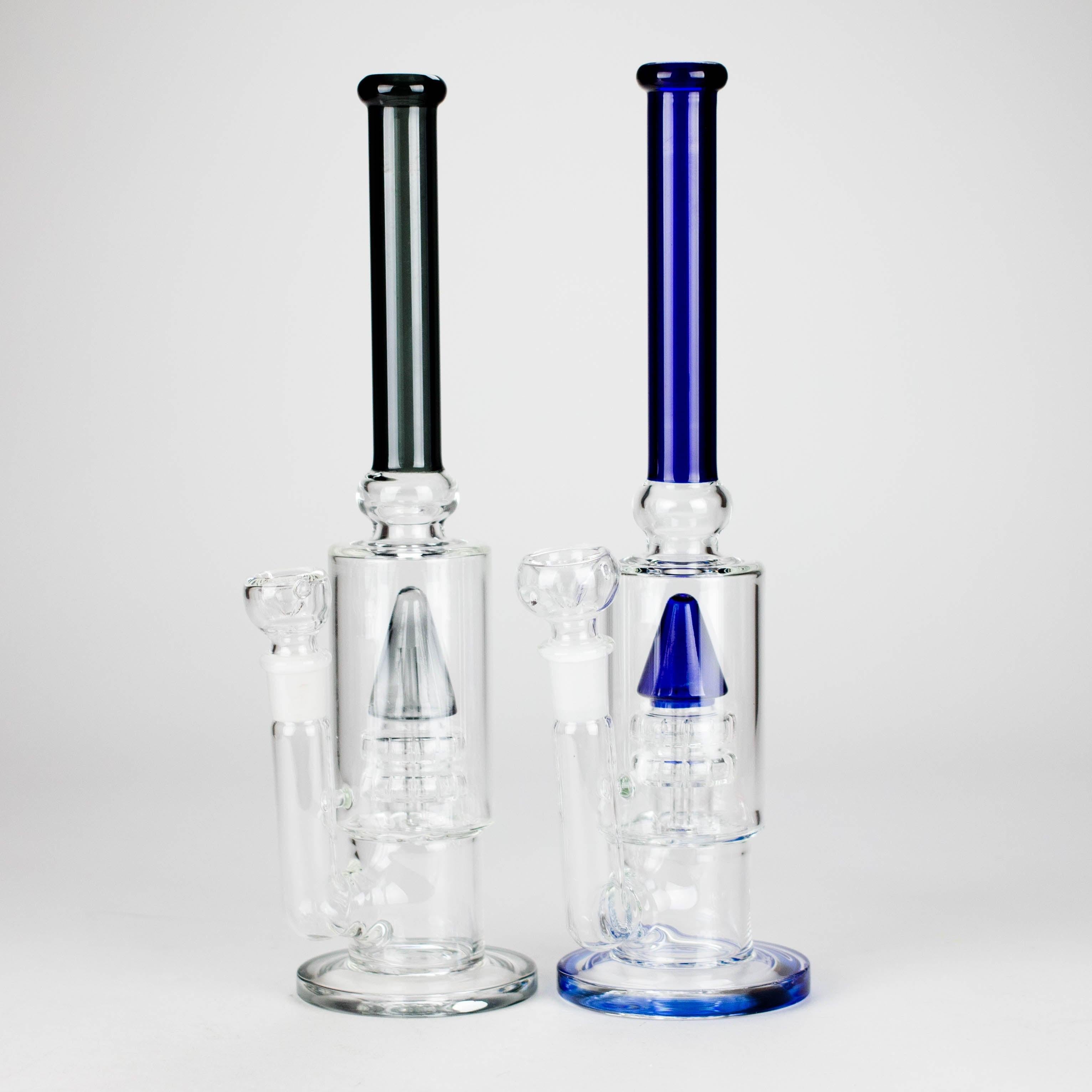 13" Sawar T Glass Water Pipe – Precision Filtration with Sleek Design