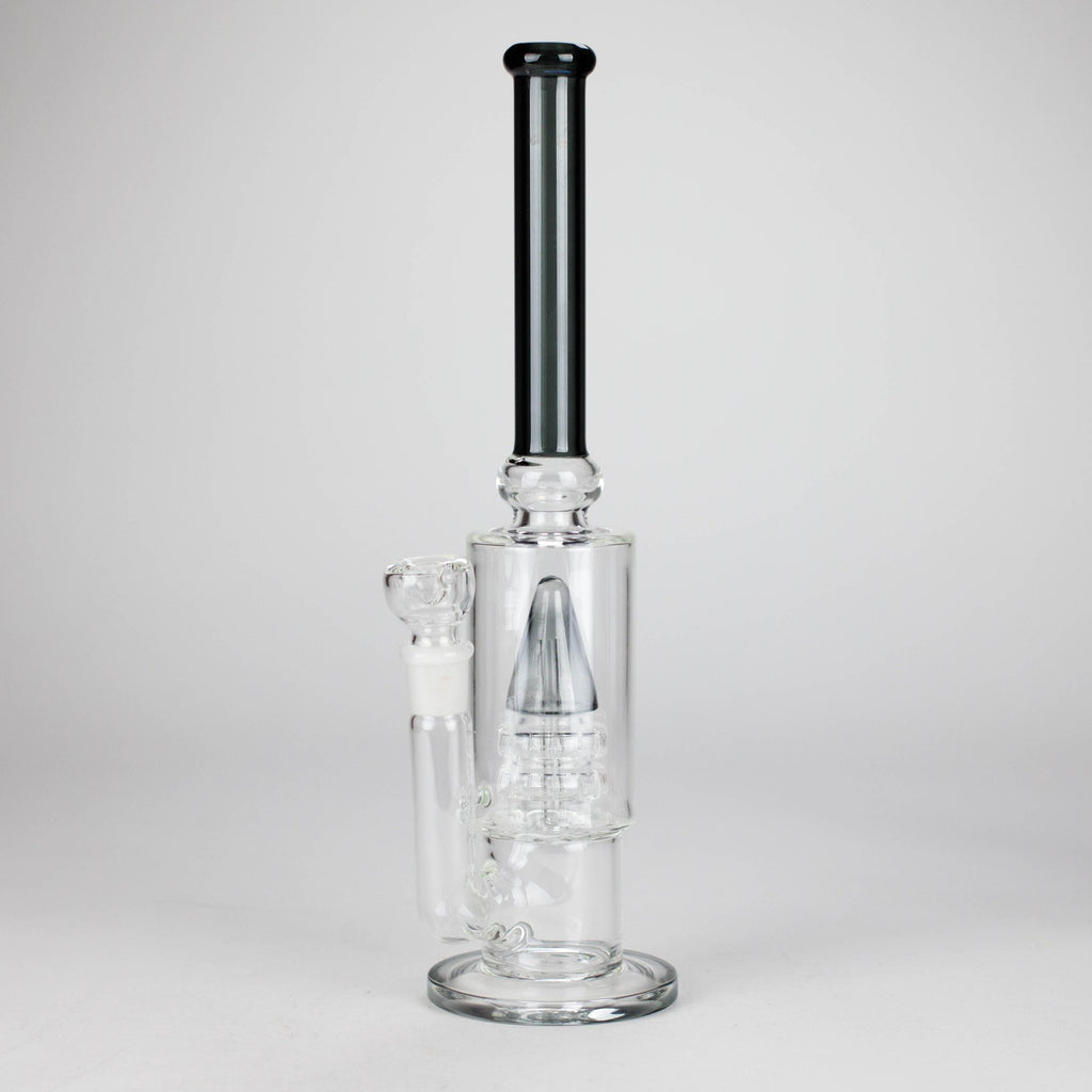 13" Sawar T Glass Water Pipe – Precision Filtration with Sleek Design