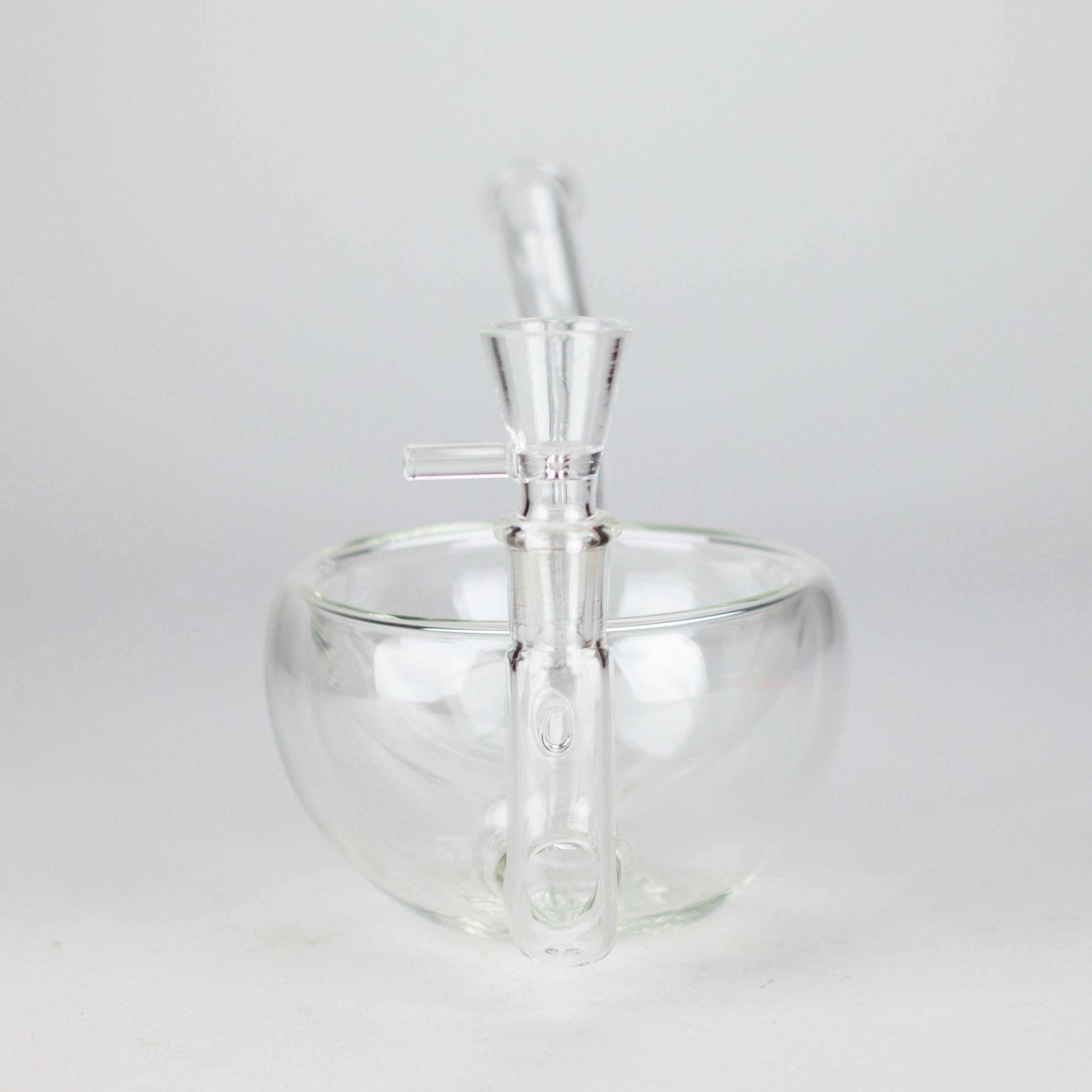 Clear Katora Water Pipe – Unique Bowl-Style Design with 14mm Joint