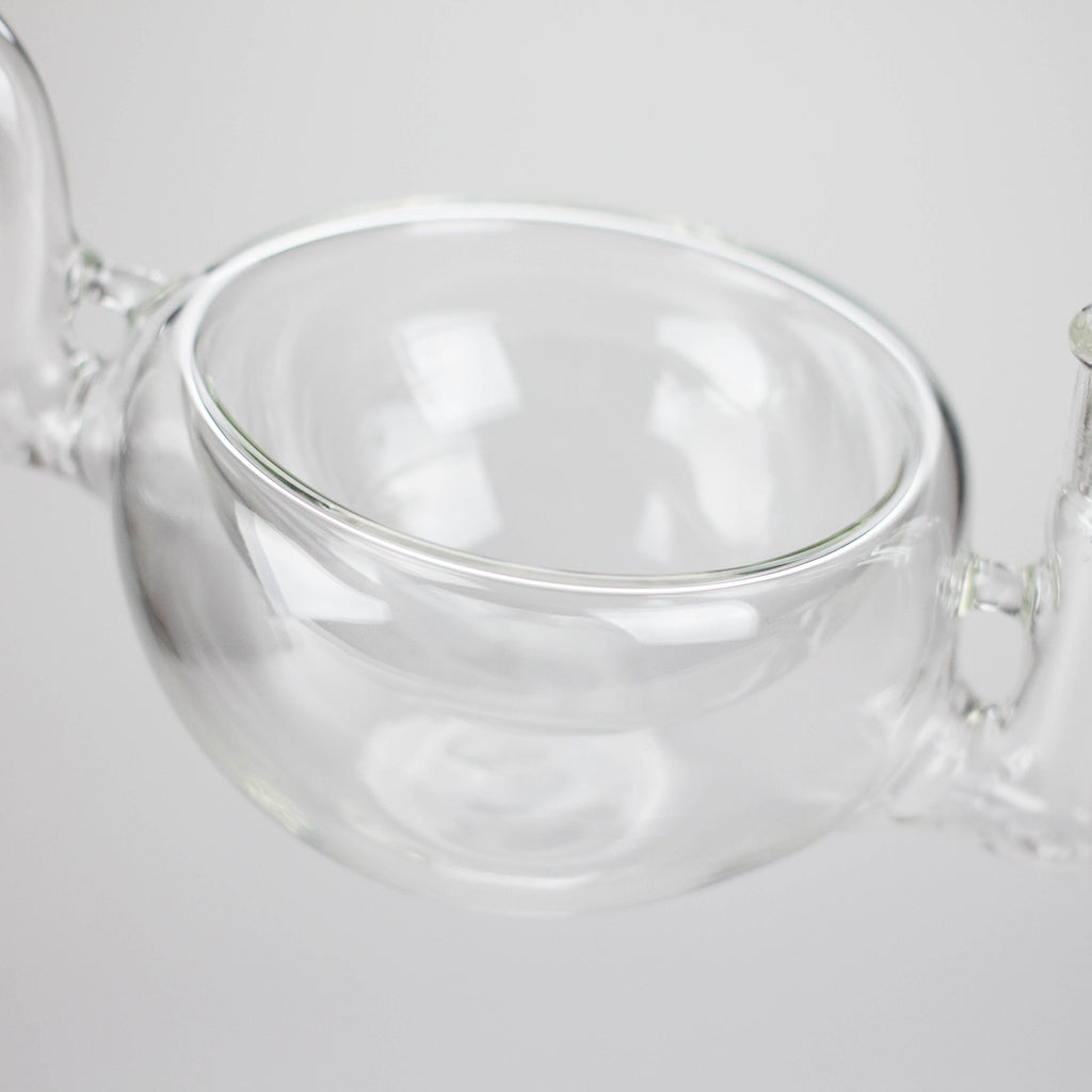 Clear Katora Water Pipe – Unique Bowl-Style Design with 14mm Joint