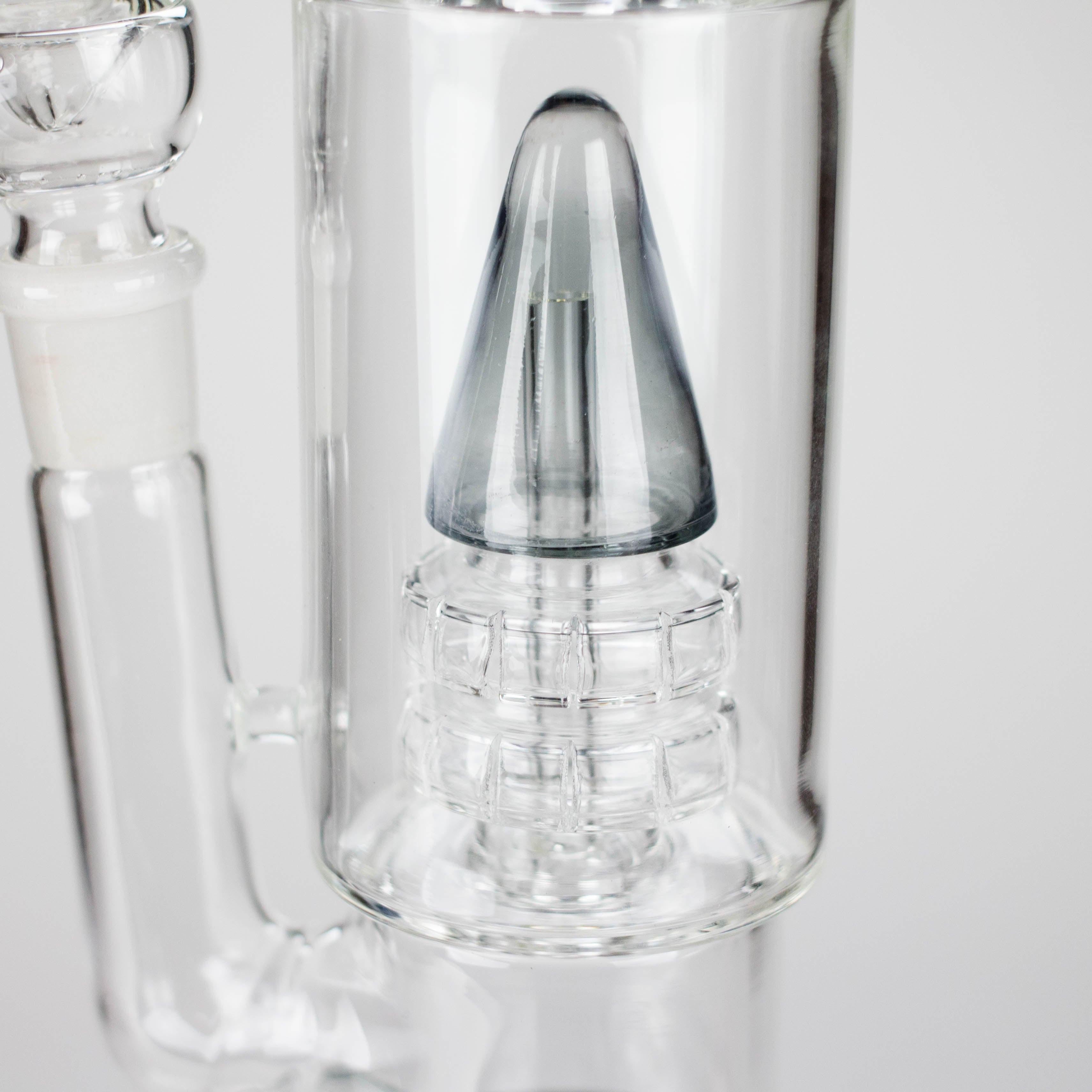 13" Sawar T Glass Water Pipe – Precision Filtration with Sleek Design