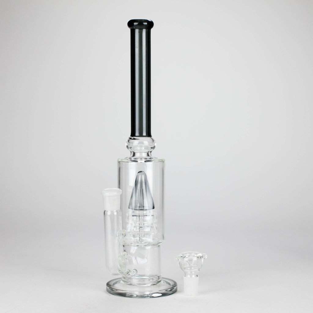 13" Sawar T Glass Water Pipe – Precision Filtration with Sleek Design