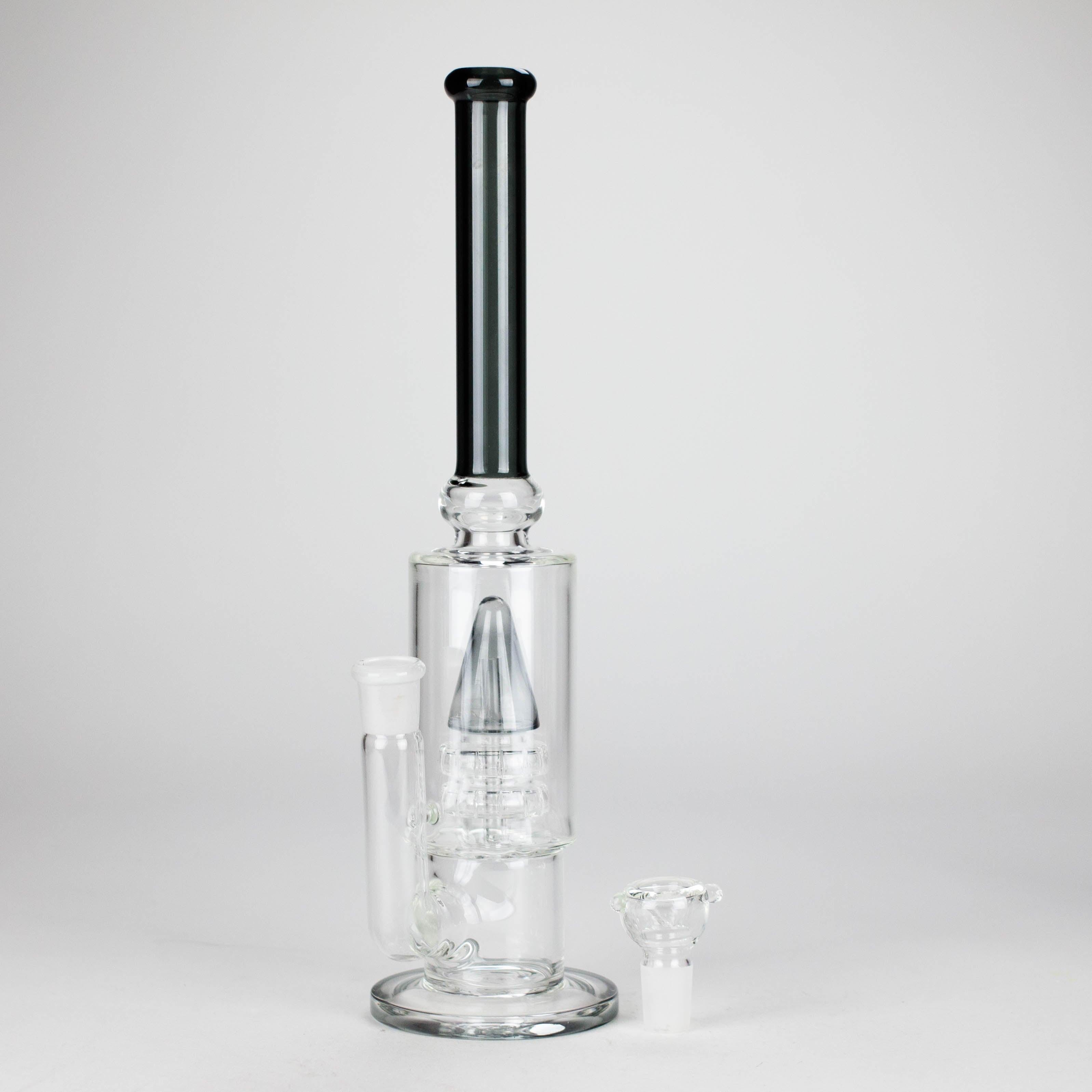 13" Sawar T Glass Water Pipe – Precision Filtration with Sleek Design
