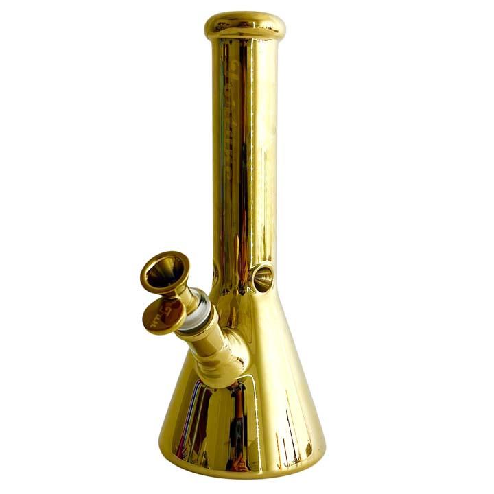 Fortune | 10"  5mm Electroplate Glass Bong- Assorted Colour