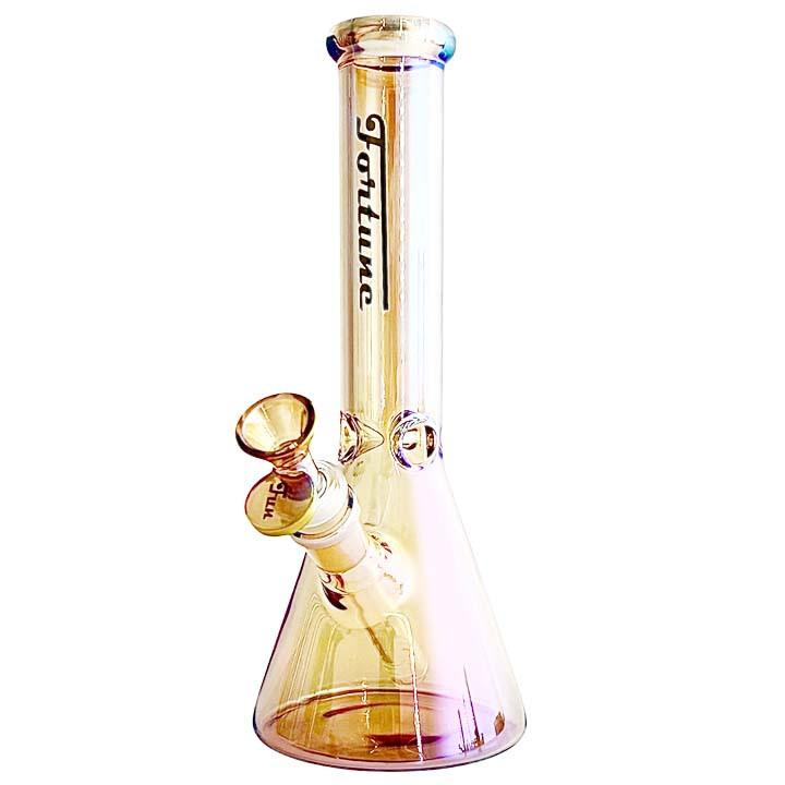 Fortune | 10"  5mm Electroplate Glass Bong- Assorted Colour Secondary image