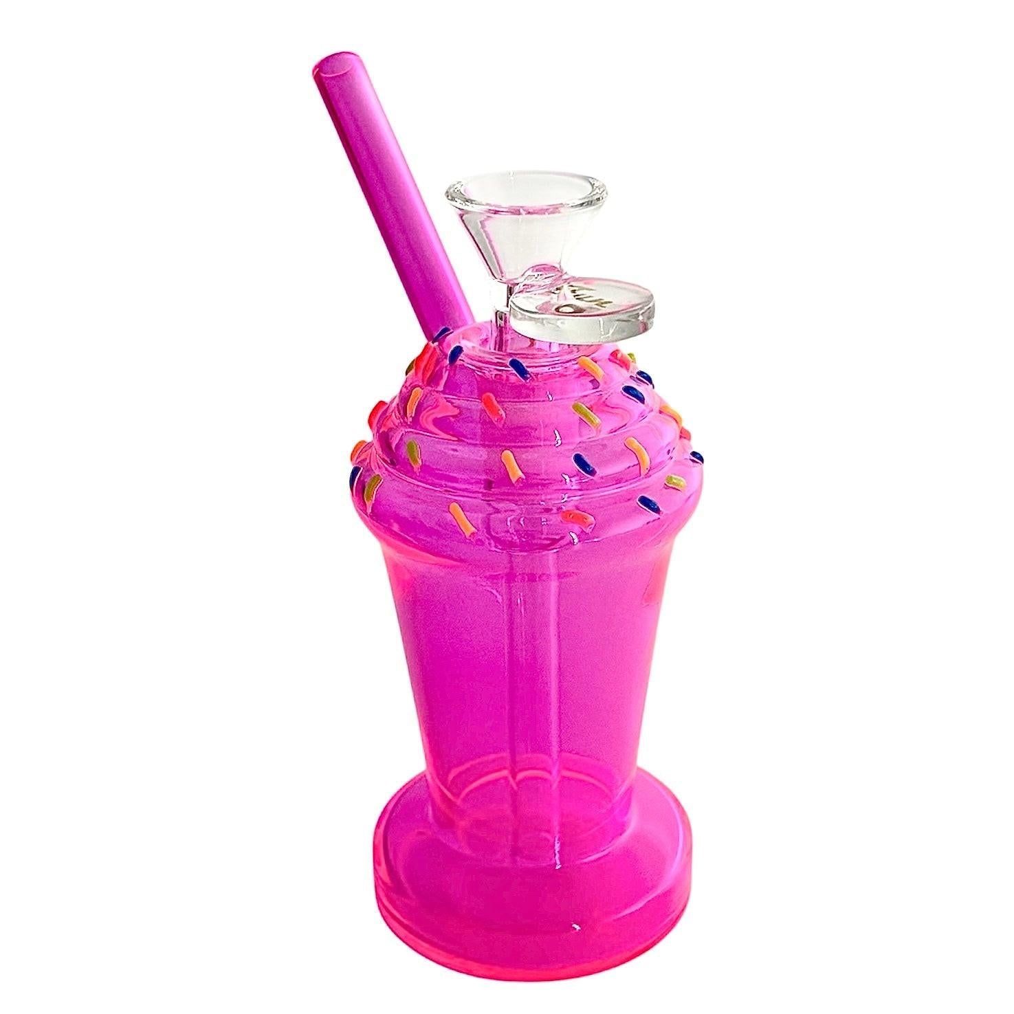 5-3/4" Milkshake Design Glass Bong Secondary image