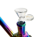 5.5" Owl Design Electroplate Glass Bong – Compact & Stemless