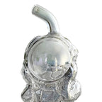 6" Astronaut Design Electroplate Glass Bong – Compact & Stemless