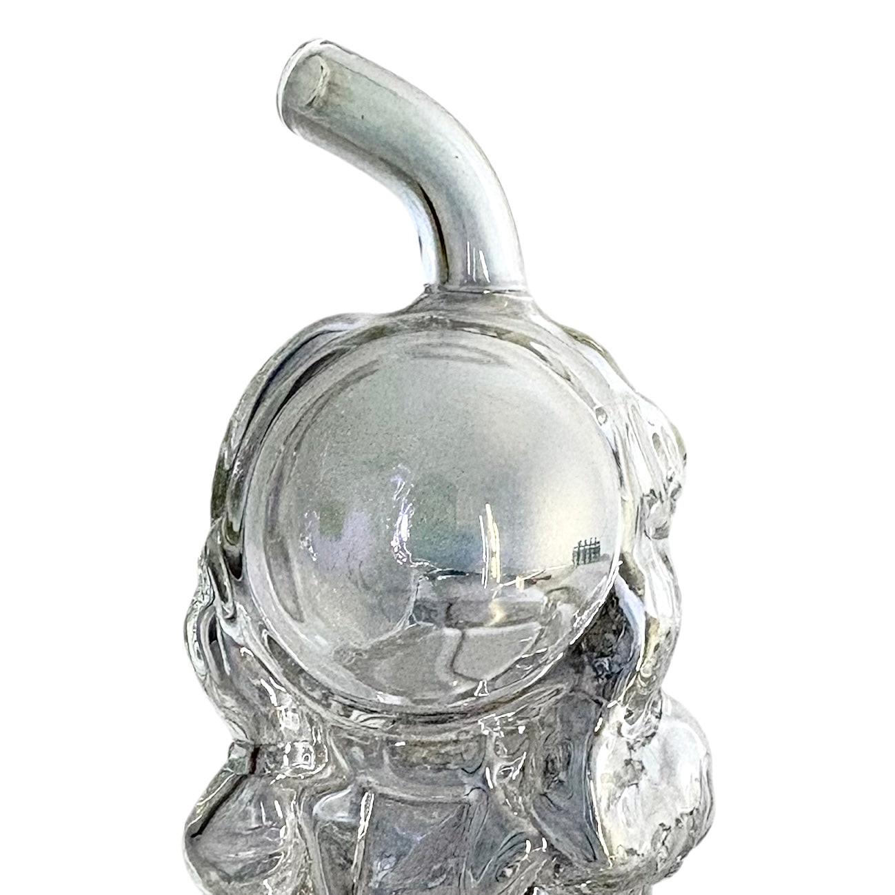 6" Astronaut Design Electroplate Glass Bong – Compact & Stemless