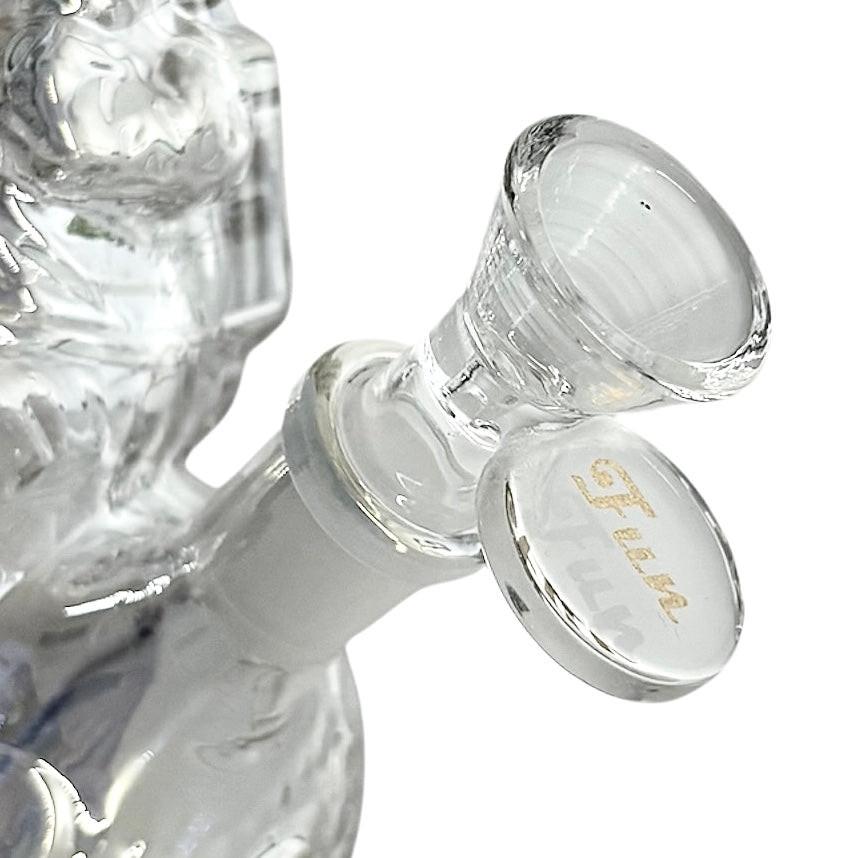 6" Astronaut Design Electroplate Glass Bong – Compact & Stemless