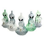 5" Alien Design Glass Bong – Compact & Stemless