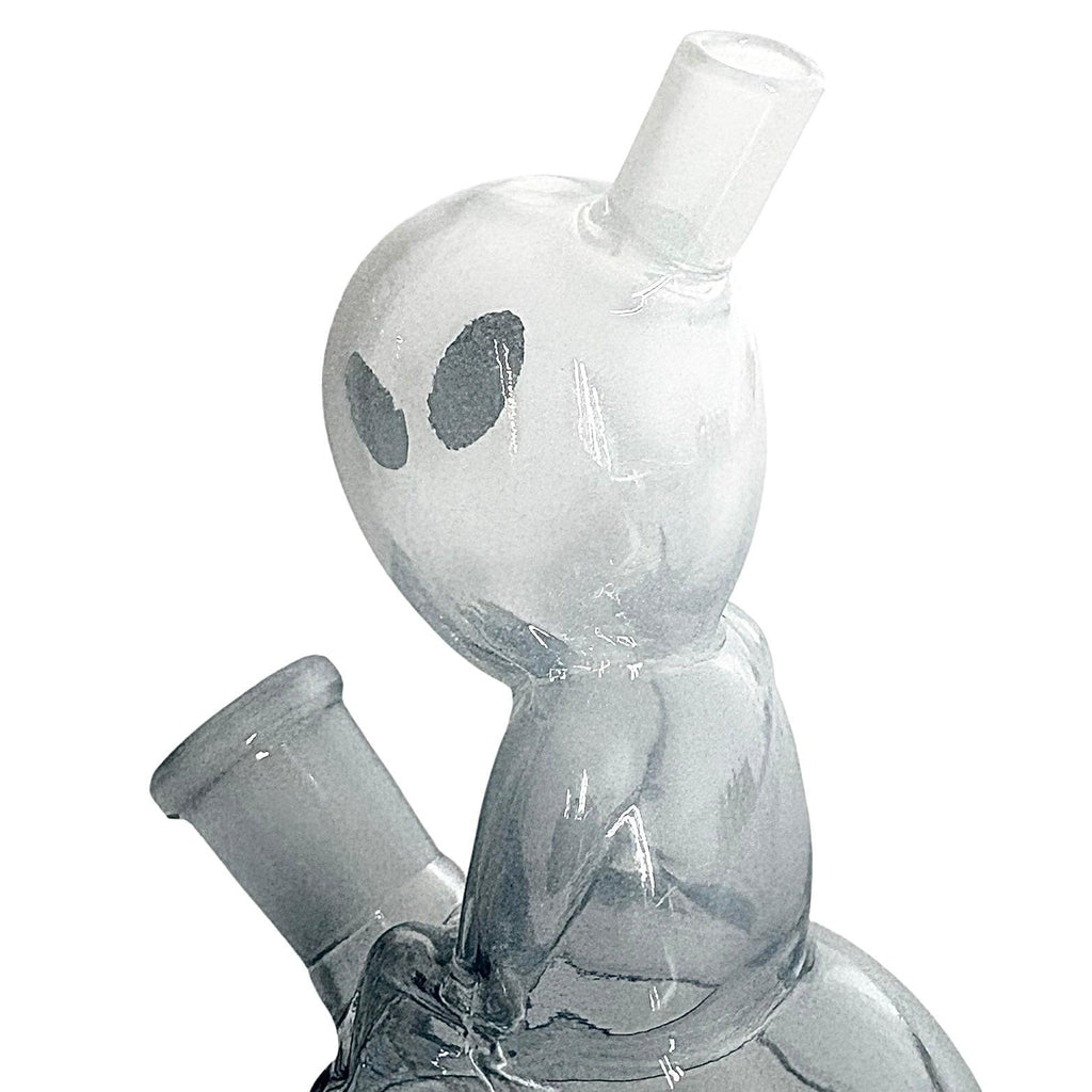 5" Alien Design Glass Bong – Compact & Stemless