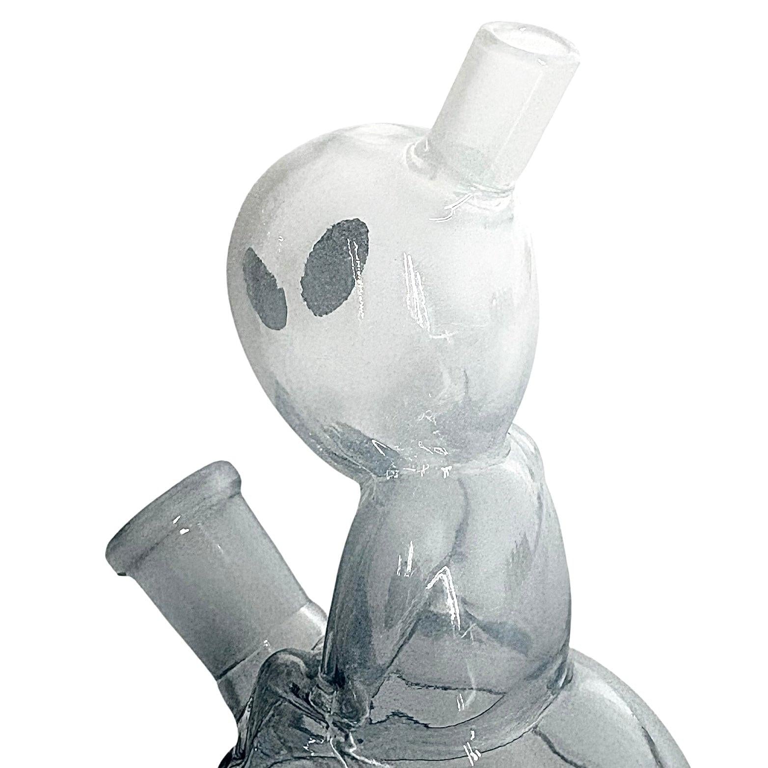 5" Alien Design Glass Bong – Compact & Stemless
