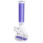 14" Stylish Glow-in-the-Dark Glass Bong – 7mm Thick