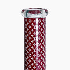 14" Stylish Glow-in-the-Dark Glass Bong – 7mm Thick