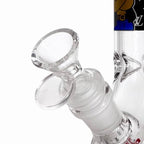 10" Cartoon Glow-in-the-Dark Glass Beaker Bong – 3-Piece Set